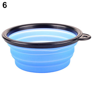 Hot!  Silicone Travel Dog Bowl Collapsible Premium Quality Food Water Pet Travel Bowl