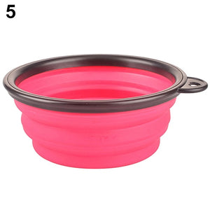 Hot!  Silicone Travel Dog Bowl Collapsible Premium Quality Food Water Pet Travel Bowl