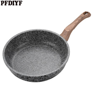 Thickening Medical Stone Non-stick Frying Pan 20-28 CM Multi-purpose Pancake Steak Pan No fumes Use for Gas Induction Cooker