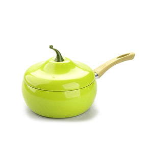 Hot Sale Fruit Frying Pan Cooking Pot Color Saucepan Ceramic Pan Grill Pan Induction Cooker Gas Aluminum Cookware Drop Shipping