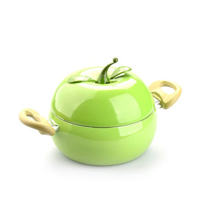 Hot Sale Fruit Frying Pan Cooking Pot Color Saucepan Ceramic Pan Grill Pan Induction Cooker Gas Aluminum Cookware Drop Shipping