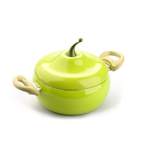 Hot Sale Fruit Frying Pan Cooking Pot Color Saucepan Ceramic Pan Grill Pan Induction Cooker Gas Aluminum Cookware Drop Shipping