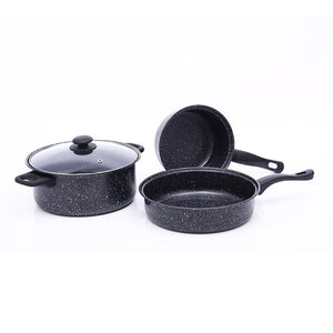 3Pcs/set Maifan Stone Cooking Pot Stockpot Gas Induction Cooker Soup Pots Safe Quality Nonstick Pan Household Canning Pot