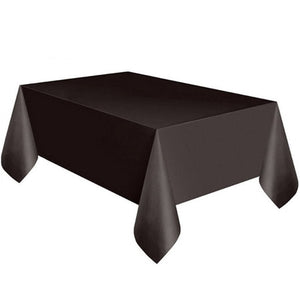1PC 137*183cm Plastic Disposable Tablecloth Solid Color Wedding Birthday Party Table Cover Rectangle Desk Cloth Wipe Covers sale