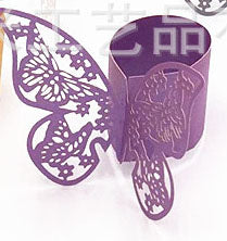 50Pieces/Lot Butterfly Style Laser Cut Porta Guardanapo Paper Napkin Rings napkins Holders Hotel Wedding Favors Table Decoration