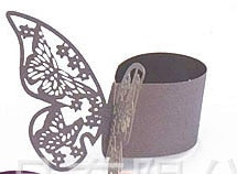 50Pieces/Lot Butterfly Style Laser Cut Porta Guardanapo Paper Napkin Rings napkins Holders Hotel Wedding Favors Table Decoration
