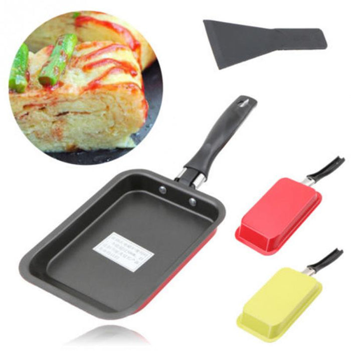 Rectangular Japanese Style Non-stick Frying Pan Burning Cake Roll Egg Roll Pan Mini Sushi Omelette Square Frying Pan kitchen