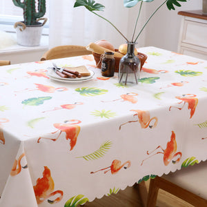 Proud Rose Green Leaves Table Cloth Waterproof Tafelkleed Plastic PVC Oilproof Tablecloths Table Cover Home Decor
