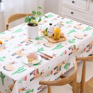 Proud Rose Green Leaves Table Cloth Waterproof Tafelkleed Plastic PVC Oilproof Tablecloths Table Cover Home Decor