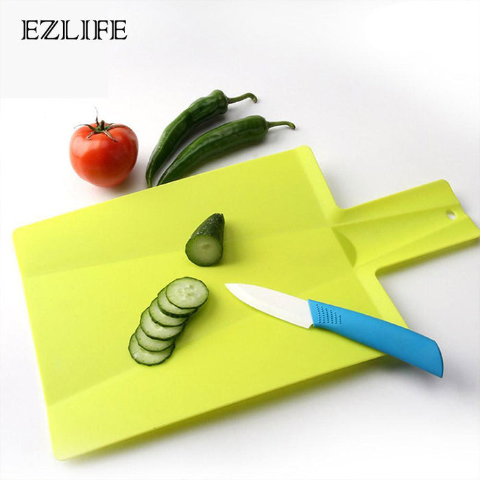 EZLIFE Chopping Blocks Non-slip Chopping Board Plastic Folding Cutting Board Portable Kitchen Board Flexible Camping Cooking Mat