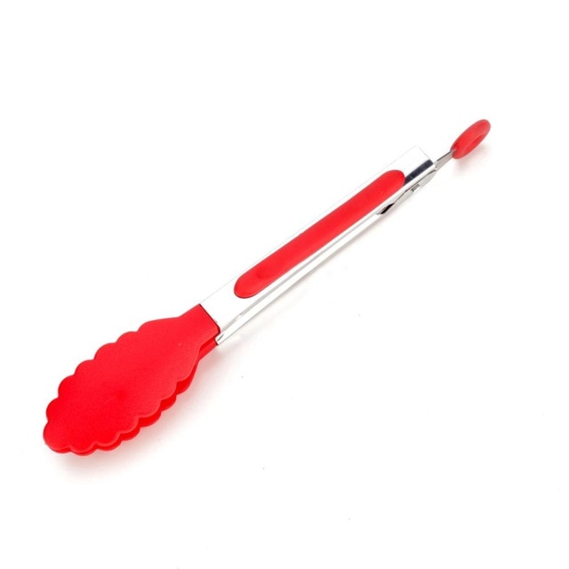 Stainless steel Silicone Kitchen Tongs BBQ Clip Salad Bread Cooking Food Serving Tongs Kitchen Tools