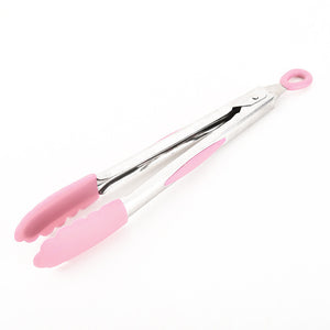 Stainless steel Silicone Kitchen Tongs BBQ Clip Salad Bread Cooking Food Serving Tongs Kitchen Tools