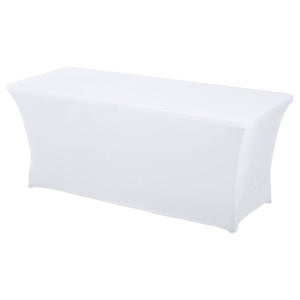 1PC Rectangular Fitted Stretch Spandex Table Cover Wedding Elastic Lycra Long Bar Table Cloth For Hotel Event Party Decoration
