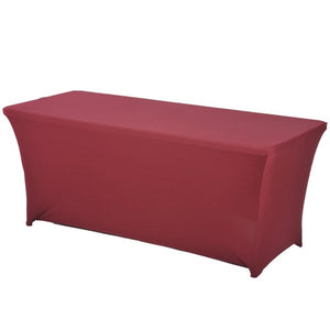 1PC Rectangular Fitted Stretch Spandex Table Cover Wedding Elastic Lycra Long Bar Table Cloth For Hotel Event Party Decoration