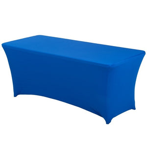 1PC Rectangular Fitted Stretch Spandex Table Cover Wedding Elastic Lycra Long Bar Table Cloth For Hotel Event Party Decoration