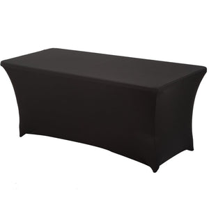 1PC Rectangular Fitted Stretch Spandex Table Cover Wedding Elastic Lycra Long Bar Table Cloth For Hotel Event Party Decoration