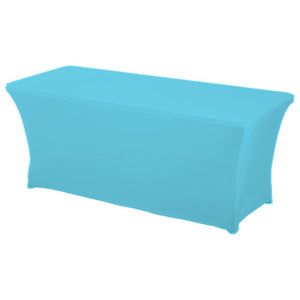 1PC Rectangular Fitted Stretch Spandex Table Cover Wedding Elastic Lycra Long Bar Table Cloth For Hotel Event Party Decoration