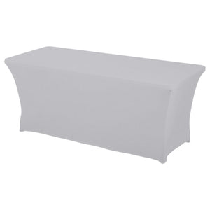 1PC Rectangular Fitted Stretch Spandex Table Cover Wedding Elastic Lycra Long Bar Table Cloth For Hotel Event Party Decoration