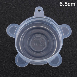 Newly Reusable Silicone Food Lid Bowl Covers Wrap Food Fresh-keeping Stretchable Household Kitchen Kit