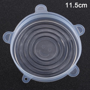 Newly Reusable Silicone Food Lid Bowl Covers Wrap Food Fresh-keeping Stretchable Household Kitchen Kit