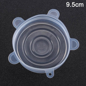 Newly Reusable Silicone Food Lid Bowl Covers Wrap Food Fresh-keeping Stretchable Household Kitchen Kit