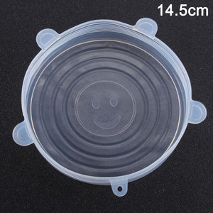 Newly Reusable Silicone Food Lid Bowl Covers Wrap Food Fresh-keeping Stretchable Household Kitchen Kit