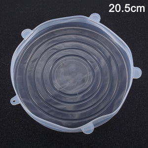 Newly Reusable Silicone Food Lid Bowl Covers Wrap Food Fresh-keeping Stretchable Household Kitchen Kit