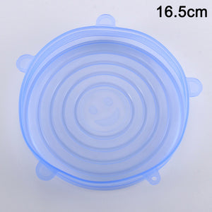 Newly Reusable Silicone Food Lid Bowl Covers Wrap Food Fresh-keeping Stretchable Household Kitchen Kit