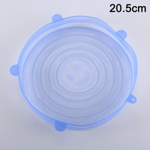 Newly Reusable Silicone Food Lid Bowl Covers Wrap Food Fresh-keeping Stretchable Household Kitchen Kit