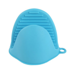 Silicone Heat Insulation Anti-scald Food-Grade Gloves Potholder Pinch Grips for Kitchen Cooking Baking Supplies