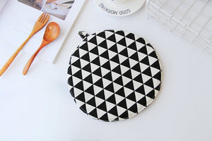 FOURETAW 1 Piece Cute Yellow Gray Cotton Fashion Nordic Kitchen Cooking microwave gloves baking BBQ potholders Oven mitts
