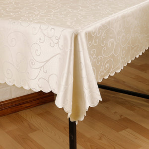 All sizes Jacquard printed flower tablecloth pattern checked tablecloth Rectangular Round banquet Wedding Party hotel Decoration
