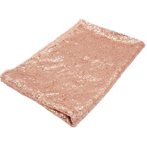 Rose Gold Sequin Tablecloth Glitter Round Rectangular Embroidered Sequin Table Cloth For Wedding Cake Party Christmas Decoration