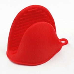 Anti-scald Silicone Kitchen Oven Gloves Pot Holder Potholder Heat Resistant Microwave  Oven Mitts Hot Plate Clip Kitchen Cooking