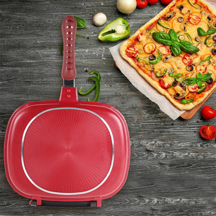 Double-Sided Frying Pan Non-Stick Barbecue Cooking Tool Stable Durable And Reliable Cookware Suitable For Home Outdoor Barbecue