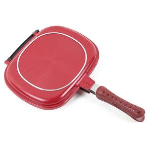 Double-Sided Frying Pan Non-Stick Barbecue Cooking Tool Stable Durable And Reliable Cookware Suitable For Home Outdoor Barbecue
