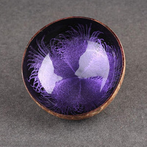 Natural Coconut Shell Key, Candy Bowl Table Key Storage Section Coconut Bowl Ink Creative Ornament Creative Storage Bowl