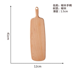 Kitchen Wooden Chopping Blocks Beech Walnut Pizza Bread Fruit Hangable Cutting Board Durable Non-slip Kitchen Tools Accessories