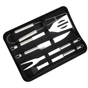 High Quality Barbecue Tools Stainless Steel BBQ Grill Tools Set Outdoor Grill Accessories with Storage Bag 10pcs