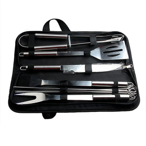 High Quality Barbecue Tools Stainless Steel BBQ Grill Tools Set Outdoor Grill Accessories with Storage Bag 10pcs