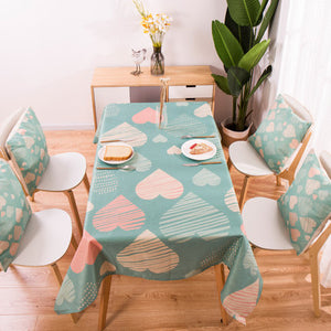 geometry Tropical Plants Pattern Cotton Linen waterproof Tablecloths Decorative Home Decor Table Cloth High Quality tablecloth