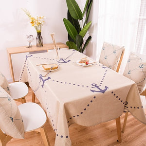 geometry Tropical Plants Pattern Cotton Linen waterproof Tablecloths Decorative Home Decor Table Cloth High Quality tablecloth