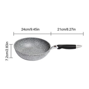 Japanese Style Medical Stone Pan Set With Anti-Scalding Handle Frying Pan Durable Non-stick Home Kitchen Western Stone Pot C002