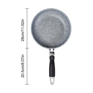 Japanese Style Medical Stone Pan Set With Anti-Scalding Handle Frying Pan Durable Non-stick Home Kitchen Western Stone Pot C002