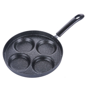 Four-hole Omelet Pan For Eggs Ham PanCake Maker Frying Pans Creative Non-stick No Oil-smoke Breakfast Grill Pan Cooking Pot