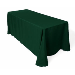 High Quality White Polyester Plain Rectangle Tablecloth For Wedding Event Hotel Banquet Decoration Rectangular Table Cloth Cover