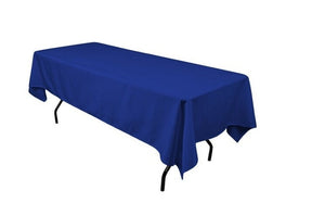 High Quality White Polyester Plain Rectangle Tablecloth For Wedding Event Hotel Banquet Decoration Rectangular Table Cloth Cover