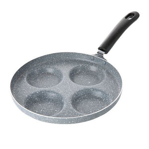 Four-hole Pan For Eggs Non-stick No Oil-smoke Pot Dumpling Waffle Mold Multi-function Pan 24cm
