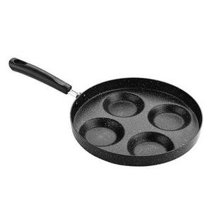 Four-hole Pan For Eggs Non-stick No Oil-smoke Pot Dumpling Waffle Mold Multi-function Pan 24cm