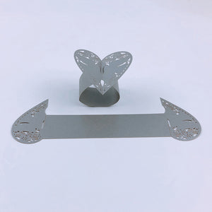 50pcs Pigeon Style Laser Cut Porta Guardanapo Napkin Rings For Wedding Holders Party Wedding Favors Table Decoration Supplies